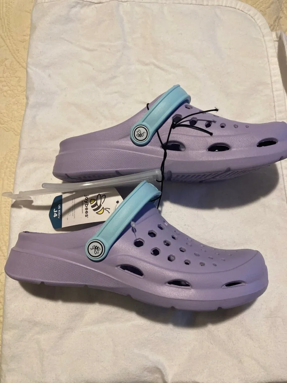 Joybees Kids Slip-on Clogs Sz 4 Lavender NWT